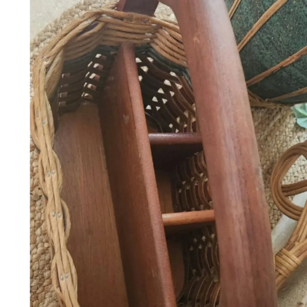 Vintage Foxcreek Wicker Picnic Basket, Utensil Basket - Picture 5 of 5